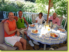 Gourmet Breakfasts featuring organic local eggs and produce