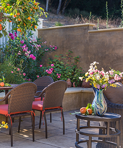 Pool and spa area is replete with private areas to enjoy the bounty of the Napa Valley